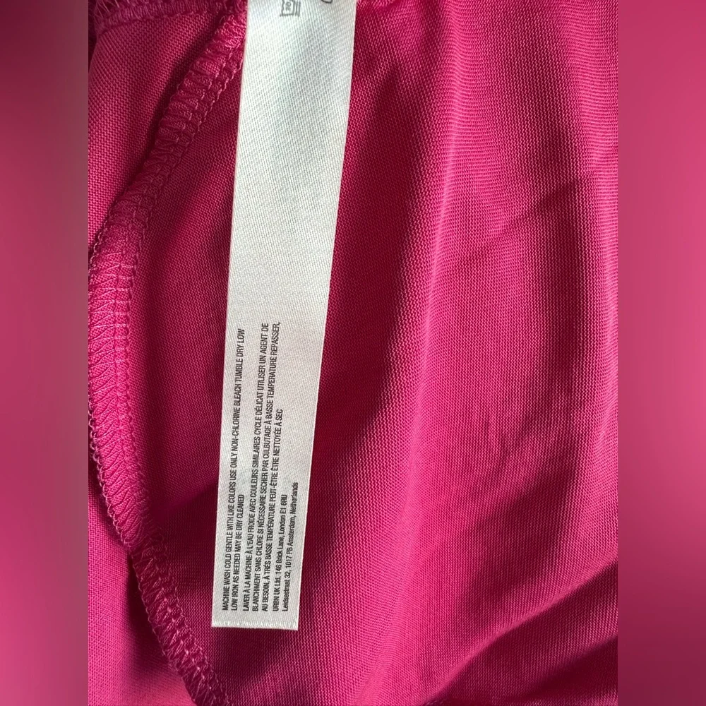 NWT Anthropologie Daily Practice Buzzer Beater Cotton Blend Pink Mini Dress Sz M - Picture 8 of 15